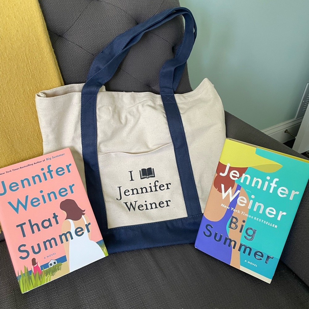 Signed “That Summer” and “Big Summer” by Jennifer Weiner including a canvas bag